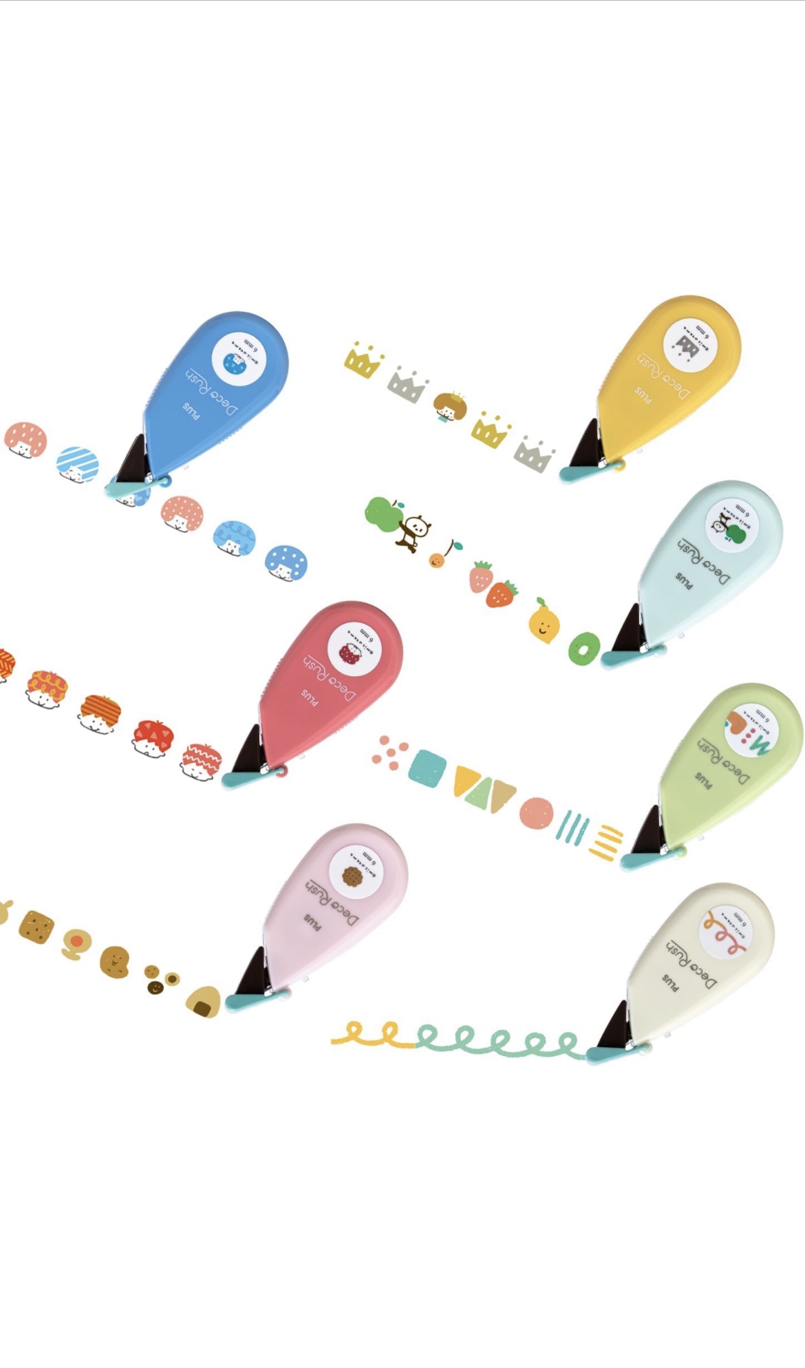 日本超可愛改錯帶型tap sticker | Colorful款式 🩷🧡💛💚🩵💜